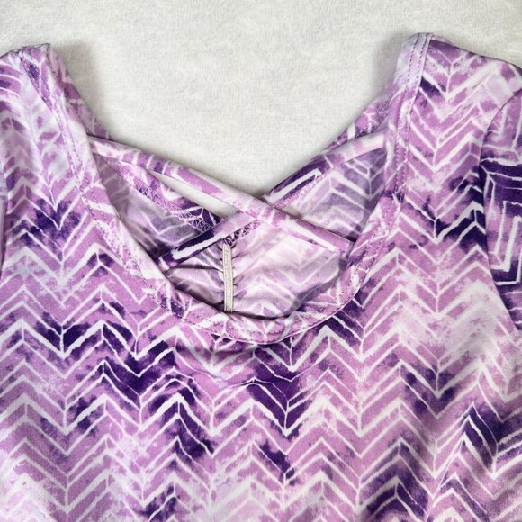 Dot Dot Smile Girls Dress Purple Pink Chevron Ballet Ballerina Crisscross 2T - Picture 5 of 7